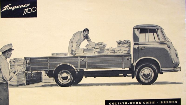 Goliath Express 1100 Modelprogram 1955 Carbrochure (7249)